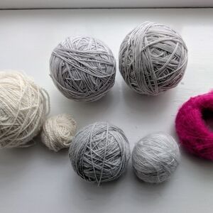 Mixed Lot Of Complete And Partial Skeins Of Luxury Wool